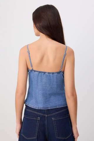 Top en jean - Bleu