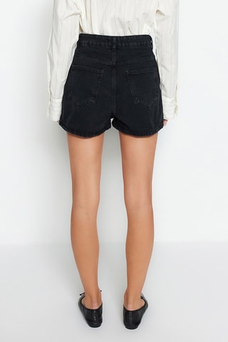 Jupe-short en jean - Noir