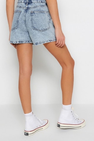Short en jean - Bleu