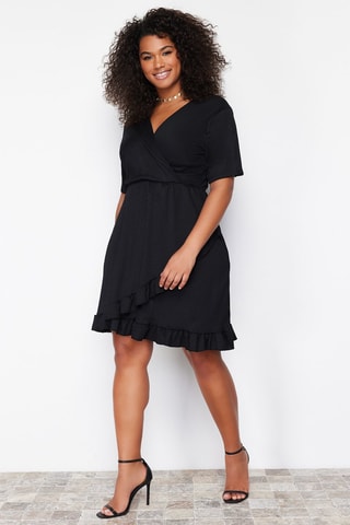 Robe portefeuille - Noir