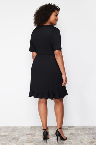 Robe portefeuille - Noir