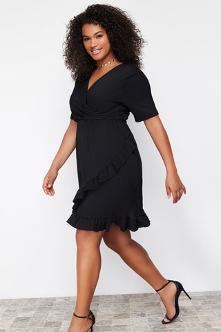 Robe portefeuille - Noir