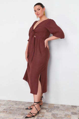 Robe trapèze - Marron