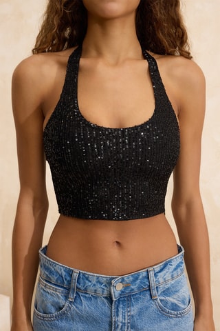 Crop top - Noir