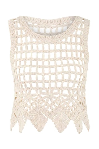Crop top de plage - Écru