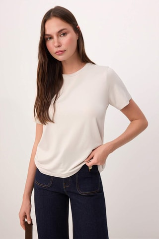 T-shirt regular - Beige