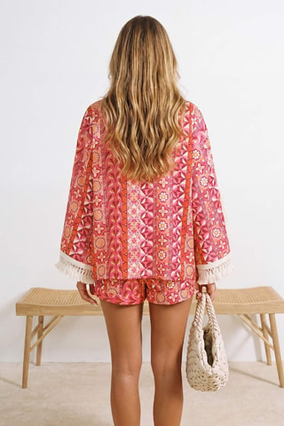 Kimono et short - Rouge