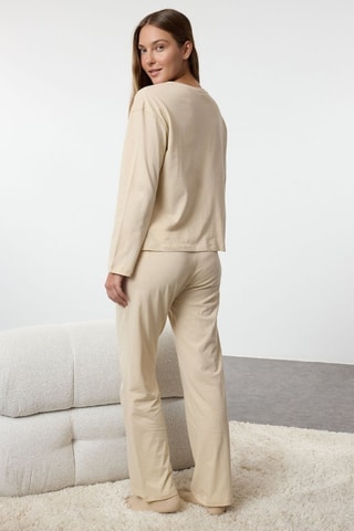 Pyjama - Beige, rouge et vert