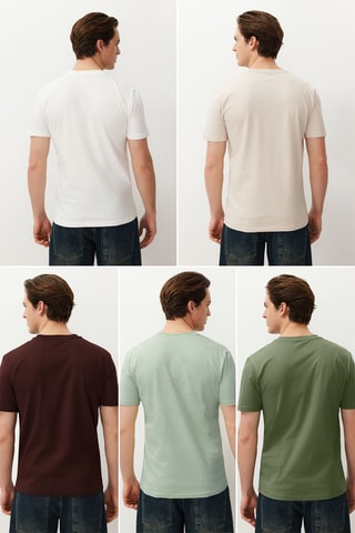 5 T-shirts - Kaki