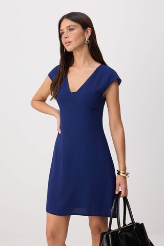 Robe patineuse - Bleu marine