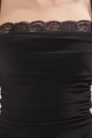 Top drapé - Noir