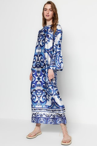 Robe longue - Bleu