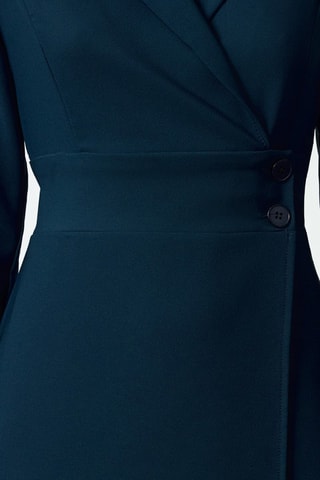 Robe portefeuille - Bleu