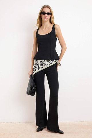 Top et pantalon taille haute - Noir
