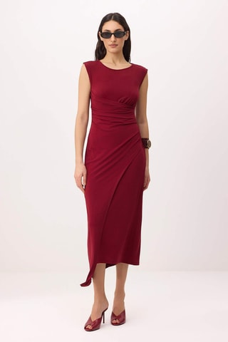 Robe portefeuille - Rouge