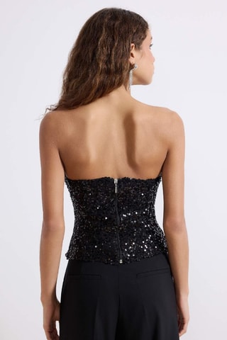 Top bustier - Noir