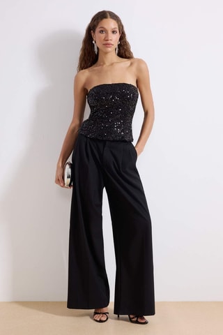 Top bustier - Noir