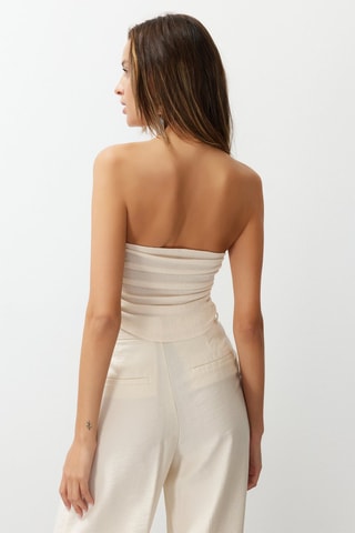 Crop top bustier - Beige
