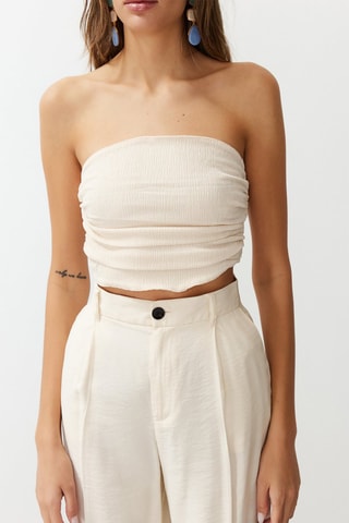 Crop top bustier - Beige