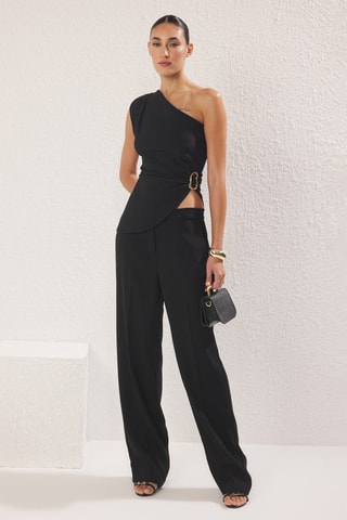 Top asymétrique - Noir