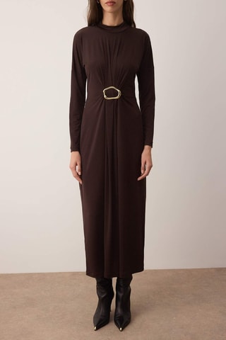 Robe longue - Marron foncé
