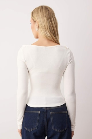 Top - Cru - Azul