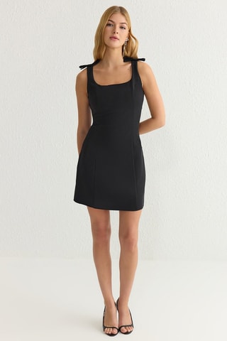 Vestido estilo patinadora - Preto - Preto