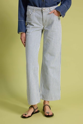 Jean wide legs - Bleu, jaune et rouge