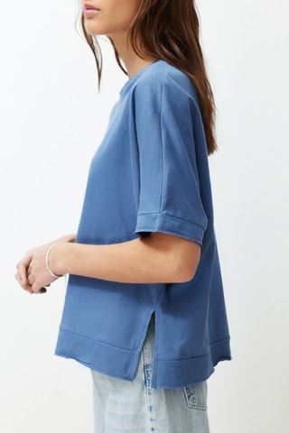T-shirt oversize relaxed - Bleu
