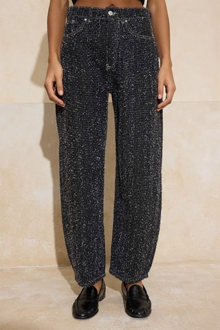 Jean taille haute - Noir