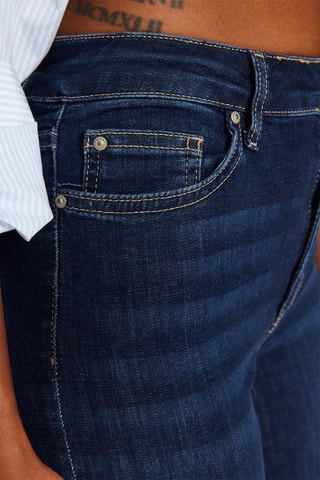 Jean skinny taille haute - Bleu