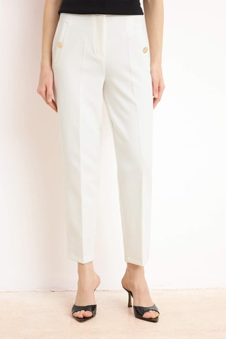 Pantalon carotte - Blanc