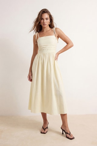 Robe midi - Jaune