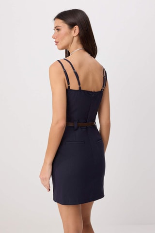 Robe fourreau - Bleu marine