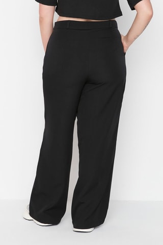 Calças wide legs - Preto - Preto