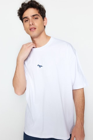 T-shirt oversize - Blanc