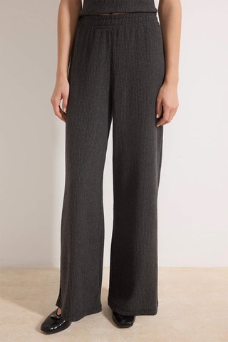 Top et pantalon wide legs - Gris