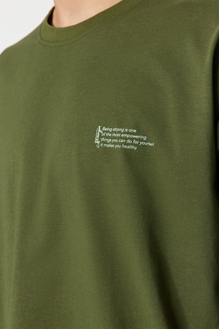T-shirt oversize - Blanc et vert