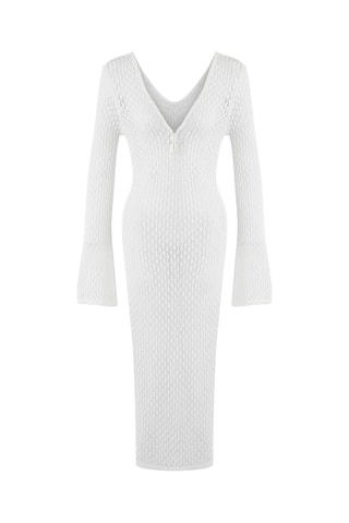 Robe fourreau - Blanc
