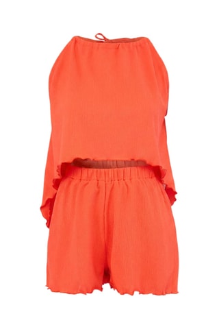 Blouse et short de plage - Rouge
