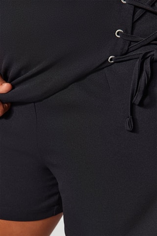 Jupe-short taille haute - Noir