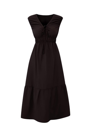 Robe midi - Marron