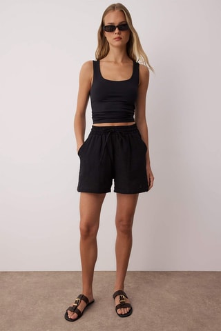 Short taille haute - Noir