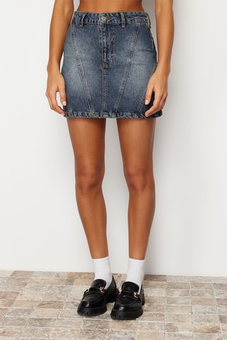 Minijupe en jean - Bleu