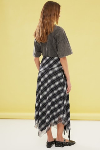 Jupe longue taille haute - Noir et blanc