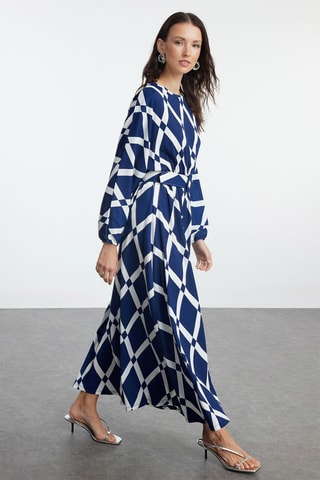 Robe longue - Bleu