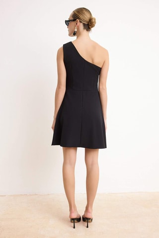 Robe asymétrique - Noir