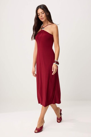 Robe midi - Bordeaux