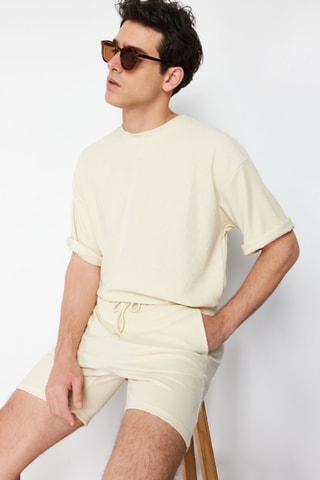 Bermudas regular - Cinzento - Azul