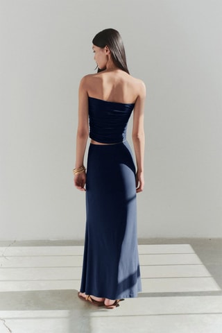 Top bustier - Bleu